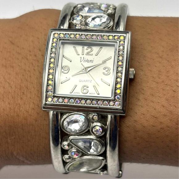 Stunning Silver Crystal Vivani Watch - Picture 2 of 4